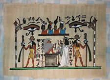 Authentic Vintage Egyptian Painting On Papyrus Lot 7 picture