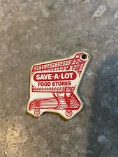 Vintage Save A Lot Cart Logo Keychain Antique picture