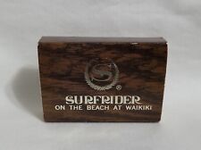 Vintage Surfrider Hotel The Ships Tavern Matchbox Waikiki HI Advertising Matches picture