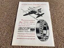 FABK16 ADVERT 11X8 SKF SPHERICAL ROLLER BEARINGS ON VICKERS ARMSTRONG VIKING picture