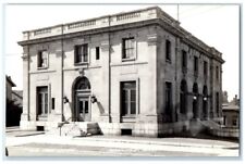 c1940's US Post Office Building View Manistee Michigan MI RPPC Photo Postcard picture