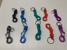 10-Pack PLASTIC CLIP MULTI COLOR Keychain Key Rings BRAND NEW picture