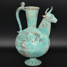 Large Ancient Near Eastern Achaemenid Empire Bronze Ewer with Protome of a Bull picture