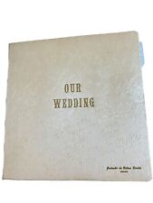 Vintage 1950’s Wedding Pictures And Photo Album Chicago 1956 Black White picture