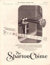 1927 Sparton Chime Vintage Ad Car Horn Sparks Withington Jackson Michigan picture