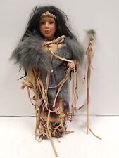 Porcelain Native American Doll 22