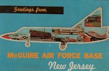  Vtg Postcard Greetings From McGuire Air Force Base New Jersey picture