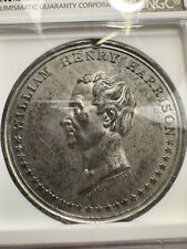William Henry Harrison 1840-4 Campaign Token Medal NGC MS-61 picture