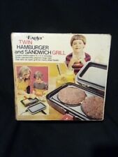 VTG Rare EXETER Twin Hamburger and Sandwich Grill 702-01  Used Original Box picture
