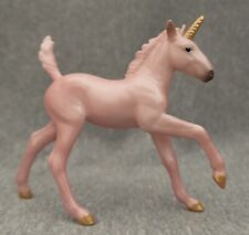 Breyer 2023 G5 Playful Foal Draft mold Stablemate soft pink & gold unicorn picture