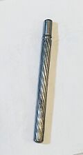 Antique Sterling Silver Pocket Pen, W/Rare Glass Nib. 2 Pc, 3 5/8” picture