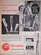 1954 GIBBS SOFT TOOTHBRUSH HARD SOFT NYLON HAIR ADVERTISEMENT picture