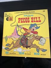  Vintage Vinyl PECOS BILL SEE HEAR READ Book & Record Disney 1970  picture