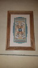 NATIVE AMERICAN NAVAJO EAGLE KACHINA SAND PAINTING BY GLEN NEZ picture