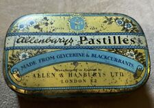 Vintage Allenburys Pastilles Tin Small London ODS2 picture