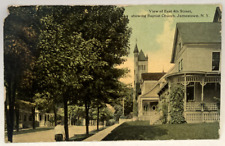 View of East 4th Street, Baptist Church Jamestown NY New York Vintage Postcard picture