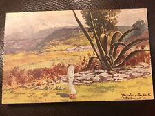 Vintage 1930's Volcán Lxatccihuatl Mexico Postcard Linen Antique Teodoro Zapata picture