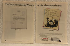 Vintage 1990 Cannon Personal Copiers Original Print Ad - Your Business picture