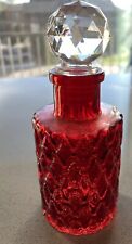Red Diamond Shape Luxury Fancy Empty Glass Perfume Bottle with Stopper picture