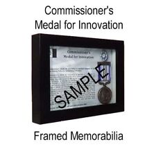 Commissioner's Medal for Innovation - Framed Memorabilia picture