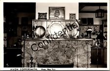 Real Photo Coppersmith Interior Avon New York Livingston County NY RP RPPC M344 picture
