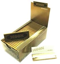 Moon Rolling Papers Papers 50/Lvs/Pack Gold Flax Single Wide 1.0 USA SHPD picture