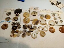 Lot Of Vintage Beige, Stone Look Buttons, All Sizes picture