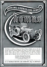 1911 Original E.R. Thomas Ad. 5-Passenger Phaeton. Buffalo NY  Lg Glossy Pg picture