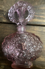 Stunning Art Deco Design Pink Glass Perfume Bottle By Fenton *A picture