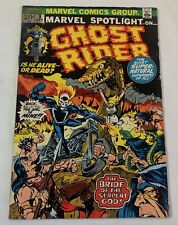 1973 MARVEL SPOTLIGHT #9 ~ Ghost Rider ~ low grade, water and smoke damage picture