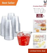 Premium Multi-Use Crystal-Clear Plastic Cups | PET, 250 Count, BPA-Free picture