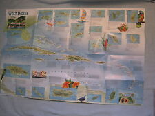 A TRAVELER'S MAP OF THE WEST INDIES National Geographic March 2003 picture
