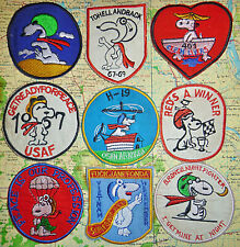 Get Ready For Peace - Lot x 9 Snoopy Patches - Vietnam War - I Get Mine at Night picture
