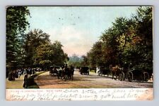 New York City NY-New York, Driving In Central Park, Vintage c1908 Postcard picture