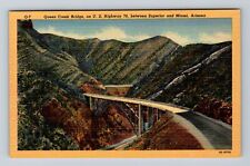 Miami AZ-Arizona, Queen Creek Bridge, Antique, Vintage Postcard picture