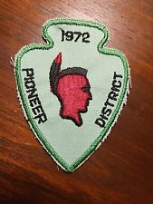 BSA Boy Scouts Patch /   1972 PIONEER  DISTRICT  picture