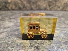 Tiny Antique Car in Acrylic Cube 1.75