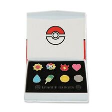 Pokemon Cartoon Anime All 8 Kanto Gym Badges Gen. 1 for Cosplay - Collector Box picture