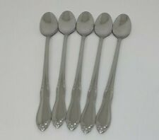 Onedia Ltd. Homestead Iced Tea Spoons SI & GH Rogers Lot of 5  picture