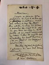 Jean Richepin writer poet letter autograph signed 1890 picture
