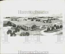 1963 Press Photo Artist's drawing of the Elgin National Watch Assembly Plant, SC picture