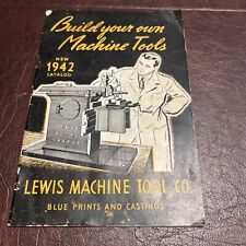 Vintage 1942 Lewis Machine Tool Blue prints And Casting Catalog  picture