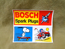 Vintage Snoopy and Charlie Brown Bosch Spark Plugs Sticker picture