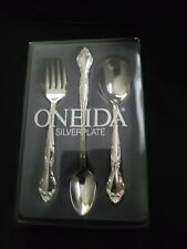 Oneida Stainless 3 Piece Baby Set Affection New In Box  picture
