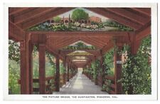 Pasadena California c1940's Huntington Hotel, Picture Bridge, Japanese Garden picture