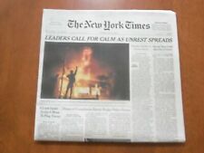 2020 MAY 31 NEW YORK TIMES FULL - LEADERS CALL FOR CALM AS UNREST SPREADS picture