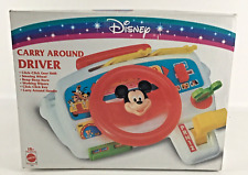 Disney Carry Around Driver Mickey Mouse Car Steering Wheel Vintage Arcotoys New picture
