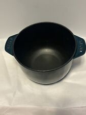 STAUB Enameled Cast Iron Small Cocotte - Teal picture