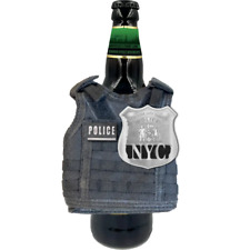 New York City NYC Transit Police Tactical Beverage Bottle Can Cooler Vest with r picture
