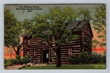 Dayton OH-Ohio, Newcom Tavern, Oldest House, Antique Vintage c1950 Postcard picture